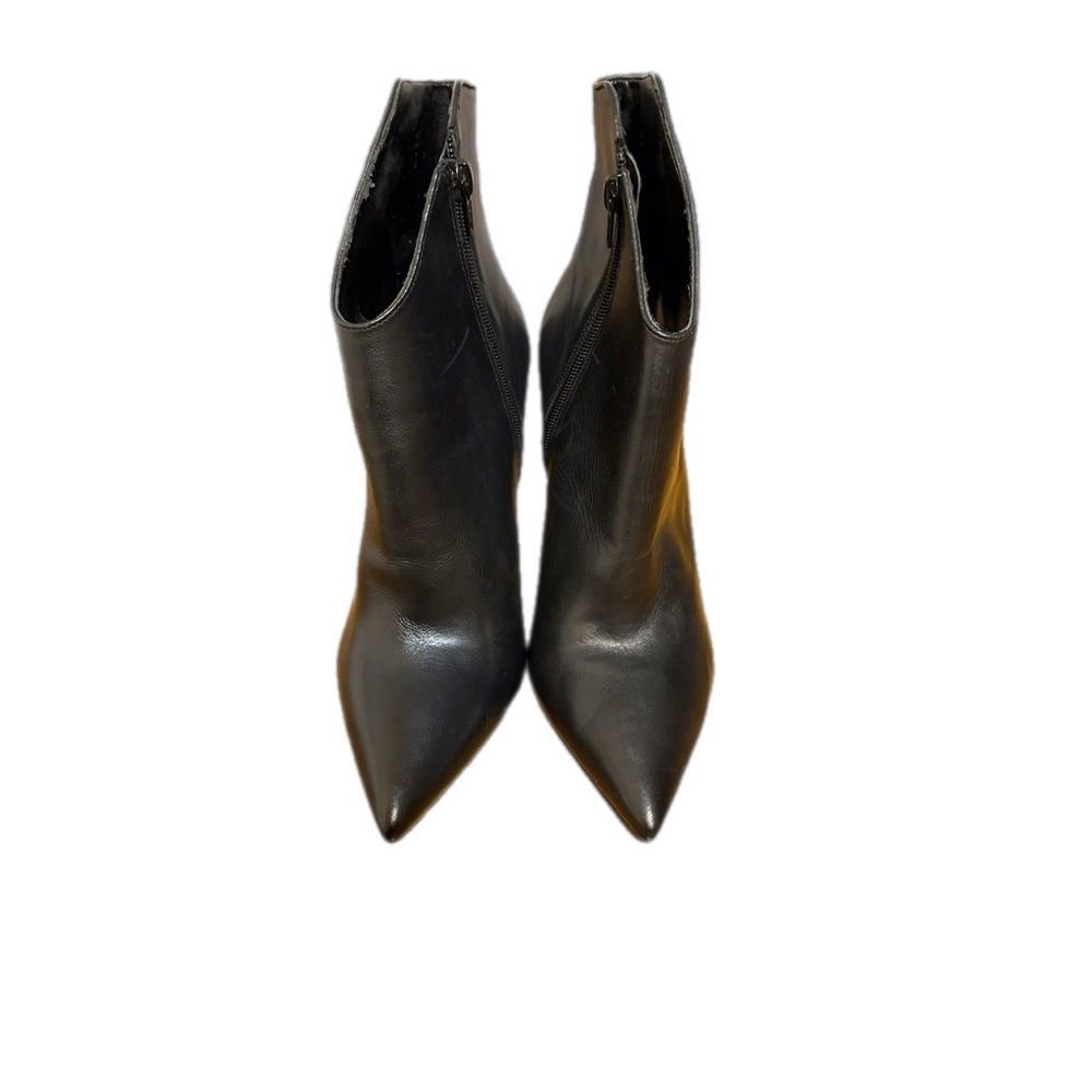 Aldo Sleek Black Heeled Boots - Picture 6 of 9